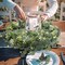 Artificial Eucalyptus Leaves Greenery Garland 2 Packs Faux Eucalyptus Garland Plant Spring Garland Vines with White Flowers Berries Table Runner for Wedding Arch Home Party Mantle Decor